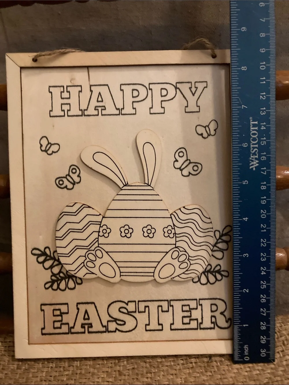 Bundle of paintable wood Easter items